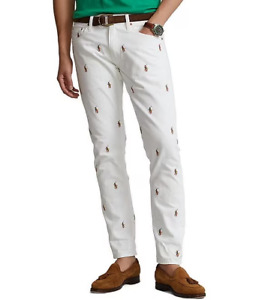 NWT MENS Polo Ralph Lauren Sullivan Slim Straight Jeans 36 x 34  PONY LOGOS~$125
