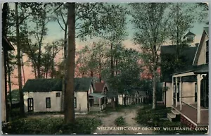 POSTAL ANTIGUA WILLIMANTIC CT CAMP GROUND - Imagen 1 de 2