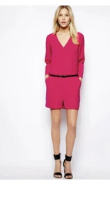 NWT TED BAKER Women Deep pink One Piece playsuit romper EU 1 US 8 - Picture 1 of 6
