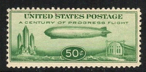 Zeppelin, Federal Bldg at Chicago Exposition and Hanger at Friedrichshafen #C18 - Picture 1 of 2