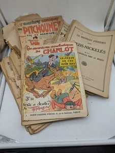 Lot de BD Anciennes, Charlot, Pieds-Nickelés, Pitchounet, Shirley - Bild 1 von 7