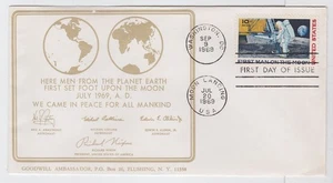TurtlesTradingPost- Moon Landing 1969 FDC #C76 Goodwill Ambassador Cachet - Picture 1 of 1