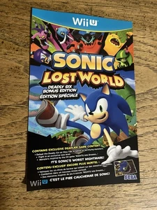 Sonic Lost World (Nintendo Wii U, 2013) Deadly Six Bonus DLC Add On unbenutzt neu - Bild 1 von 1