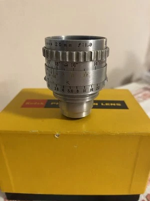 Kodak Cine Ektar Lens 25mm F:1.9 - Image 1 of 4