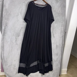 Lane Bryant schwarzes klassisches Bohemian Kleid mit transparentem Besatz Gr. 26/28 - Bild 1 von 18