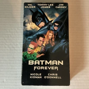 Batman Forever (VHS, 1995) – Val Kilmer, Jim Carrey, Nicole Kidman – Pre-Owned - Picture 1 of 6