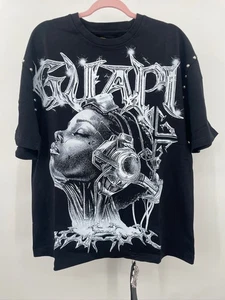 CAMISA GUAPI Camiseta Ciborg Negra Obsidiana Talla Grande 100% Algodón - Imagen 1 de 8
