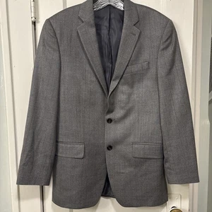 Ralph Lauren 38R Sport Mantel Seide Wolle Fischgrät Streifen - Bild 1 von 17