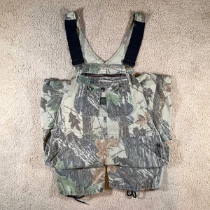 Liberty Bib Overalls Mens 40 Reg Realtree Camo Relaxed Fit Outdoors Hunting VTG - Picture 1 of 6