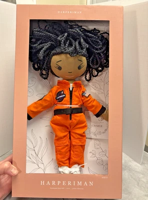 Nuevo Harperiman Charlie Hecho a Mano 14" Muñeca de Lino Muñeca Afroamericana Foto 1 de 4