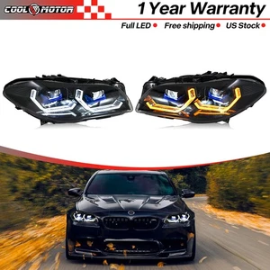 For 2011-2017 BMW 5 Series F10 535i 528i 530i LED Headlight Assembly Upgrade 2x - Bild 1 von 24