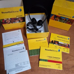 Rosetta Stone Espanol Spanish Latin America Level 1 Version 3 Headphones CDS VG - Picture 1 of 12