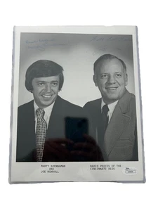 Marty Brennaman Joe Nuxhall Signed baseball Photo PSA/DNA COA Cincinnati Reds  - Picture 1 of 7