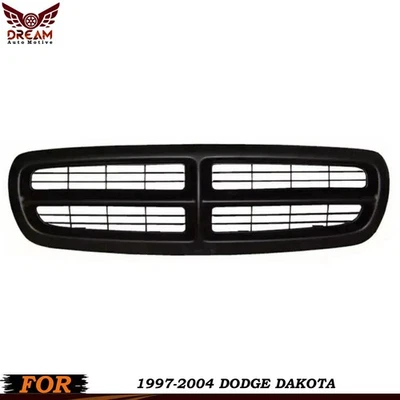 New Front Grille Black For 1997-2004 Dodge Dakota Foto 1 de 4