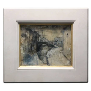 Pintura al óleo firmada por Cai Guo-Hua 2002 “Street Corner Suzhou” - Imagen 1 de 10
