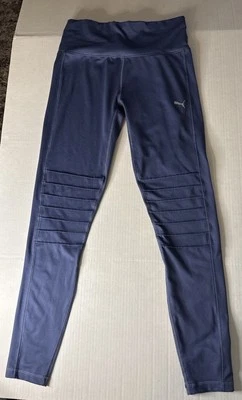 Leggings Puma para mujer azul medio detallado panel nailon Foto 1 de 4