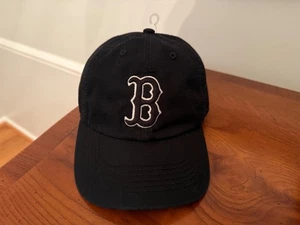 '47 Franchise Boston Red Sox Black On Black White Fitted sz L Dad Hat MLB Rare - Picture 1 of 5