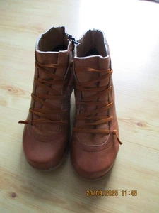 Damen Boots, Gr. 38, cognacfarben, wie neu - Bild 1 von 5