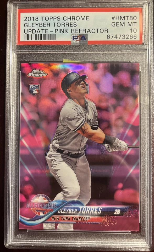 2018 Topps Chrome Update - All-Star Gleyber Torres #HMT80 Pink Refractor (RC) - Image 1 of 1