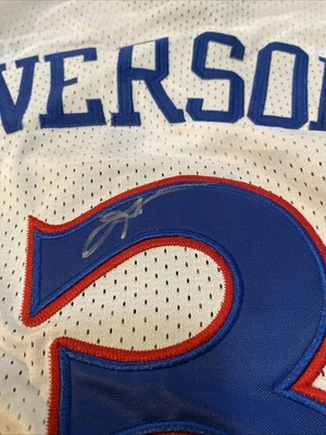 Allen Iverson Signed 76ers Jersey. PSA COA - Image 1 of 4