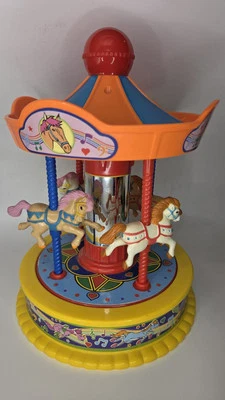 Винтажная игрушка-карусель Redbox спиннинг музыкальная лошадь Merry Go Round It's a Small World - Изображение 1 из 4