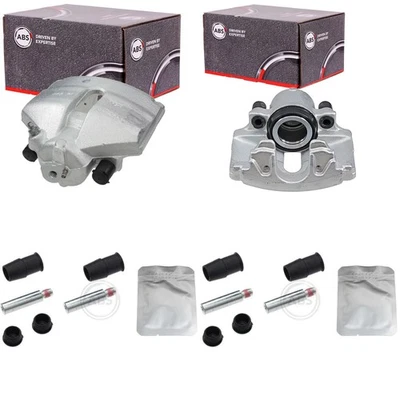 2x ABS BREMSSATTEL Ø54mm +FÜHRUNGEN VORNE passend für VW GOLF 5 6 TOURAN PASSAT - Bild 1 von 4