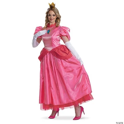 Women's Elevated Super Mario Bros™ Princess Peach Costume - Medium 8-10 - - Photo 1/4