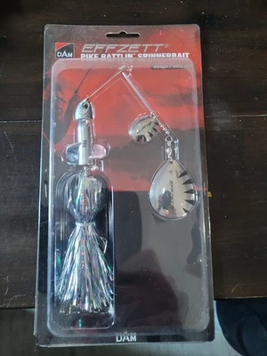 Effzett Pike Rattlin Spinnerbait 20 cm 56 g  Silver - Bild 1 von 4