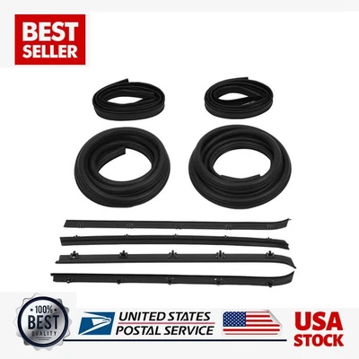 Sellos resistentes a la intemperie de ventana de puerta para camioneta Chevy GMC 8x NUEVO EE. UU. Completo 8 piezas Foto 1 de 4