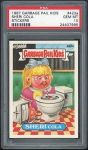 1987 Topps Garbage Pail Kids 11th Series #422a Sheri Cola PSA 10 GEM MINT Os11 - Picture 1 of 2
