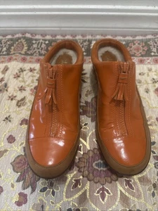 Cole Haan hellbraun/orange Damen 7B Air wasserdicht Regen Reißverschluss Fransen Schuh Pantolette - Bild 1 von 7
