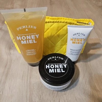 Perlier Honey Miel Set Bag Shower & Revitalizing & Hand Cream - Image 1 of 4
