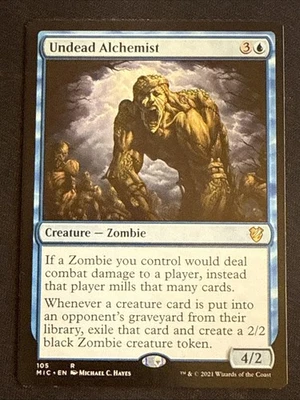 1x Undead Alchemist (105) Commander: Innistrad: Midnight Hunt LP MTG Magic x1 - Image 1 of 2
