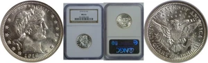 1916-D Barber Quarter   NGC MS-61 - Picture 1 of 3