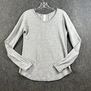 Ivivva Mindful Movement Shirt Girls 14 Heather Gray Long Sleeve Thumb Athletic - Picture 1 of 7
