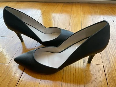 Kenneth Cole Reaction So Savvy Black Faux leather 3 in. Stiletto Heel Pumps 8 - Image 1 of 4