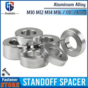 M10 M12 M14 M16 Aluminium Standoff Spacer OD 24mm Round Spacer bushing Bonnet - Picture 1 of 15