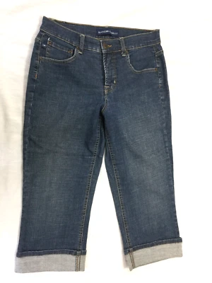 PANTALONES CAPRIS VAQUEROS MUJER BANDOLINO AZUL TALLA 6 Foto 1 de 3