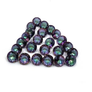 Mystic Quartz Round Cut Loose Gemstone Lot 13 MM 112 CT 19 Pcs - Picture 1 of 5