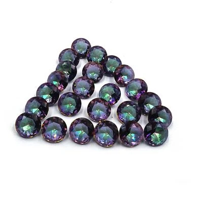 Mystic Quartz Round Cut Loose Gemstone Lot 13 MM 112 CT 19 Pcs - Image 1 of 4