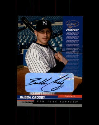 2005 Leaf Autographs #208 Bubba Crosby PROS (ref 164530) - Image 1 of 2