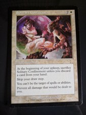 Mtg magic solitary confinement judgement white rare Enchantment x 1