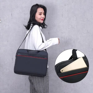 1 Piece 15.6 Inch Laptop Bag Business Portable Nylon Laptop Shoulder Handbag - Afbeelding 1 van 12