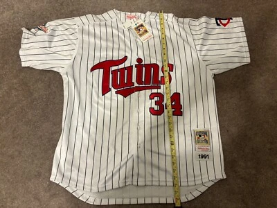 Kirby Puckett Minnesota Twins 1991 World Series Mitchell Ness Jersey Tag Size 52 - Image 1 of 4