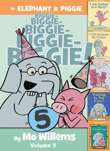 Elephant and Piggie Biggie! Volume 5 by Mo Willems (2022, Hardcover)