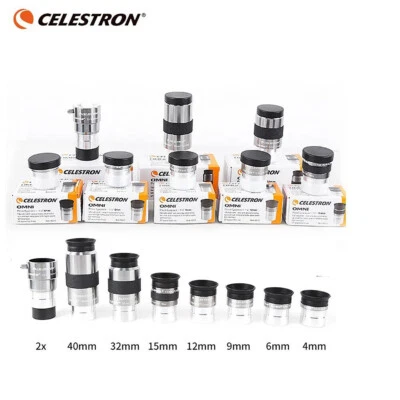Celestron Omni Series Eyepiece Plossl 4 6 9 12 15 32 40 32 mm Lens 1.25" AU - image 1 of 4