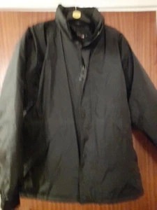 Trespass Waterproof Jacket Medium Black Unisex Packaway Hood RN 1024SJ - Picture 1 of 11