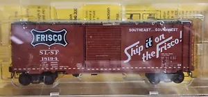 Frisco Railroad 40' PS-1 Boxcar w/ 8' Single Door 18194 Kadee 5235 HO Scale RTR - Picture 1 of 2