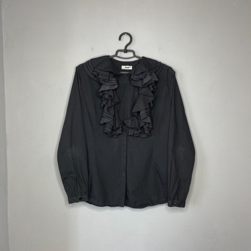 Camicia da donna nera Acne Studios SS08 cespugliata cotone taglia 38