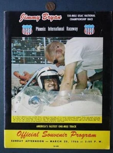 Phoenix Arizona 1966 Jimmy Bryan 150 USAC programa de carreras Jim McElreath y AJ Foyt - - Imagen 1 de 1